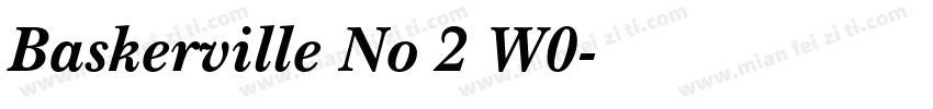 Baskerville No 2 W0字体转换